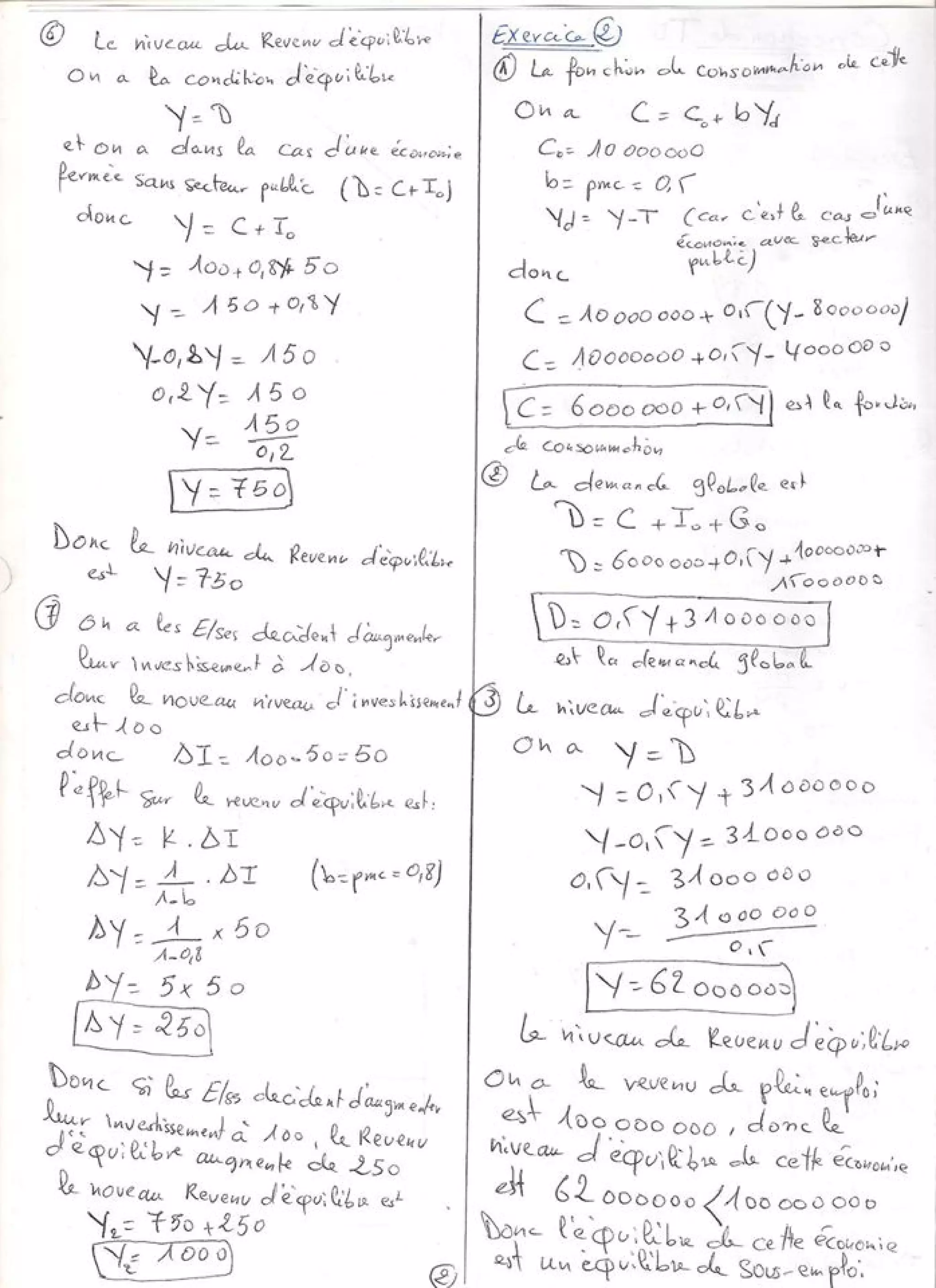 Exercices corrige macroeconomie  s2  de bien[learneconomie.blogspot.com]