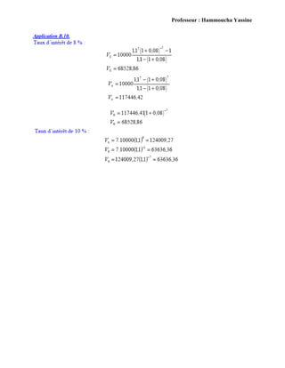 Professeur : Hammoucha Yassine
Application B.10.
 