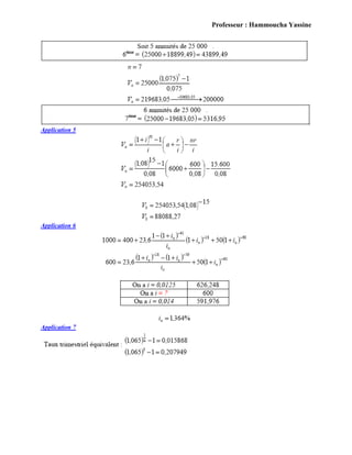 Professeur : Hammoucha Yassine
Application 5
Application 6
Application 7
 