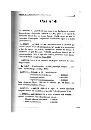 la comptabilité générale Exercices de compte