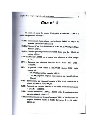 la comptabilité générale Exercices de compte