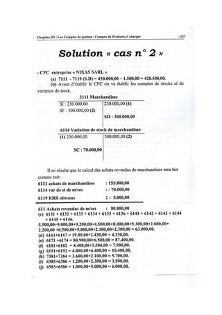 La comptabilité Génerale Exercices de cpc