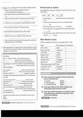 Exercices upper intermediate new english file ui workbook.o | PDF