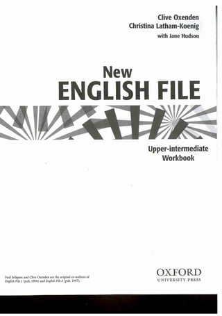 Exercices upper intermediate new english file ui workbook.o | PDF