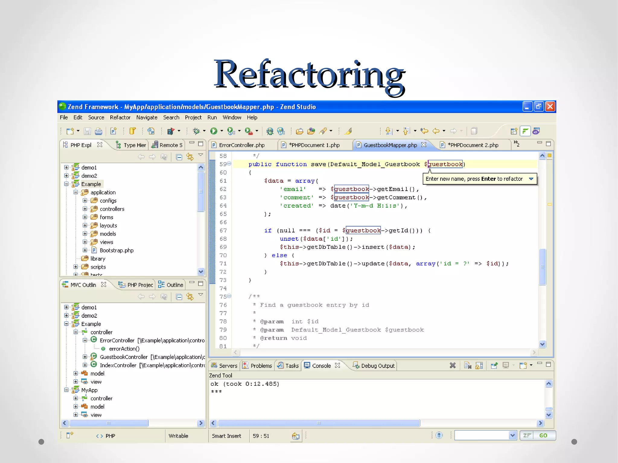 Refactoring
 
