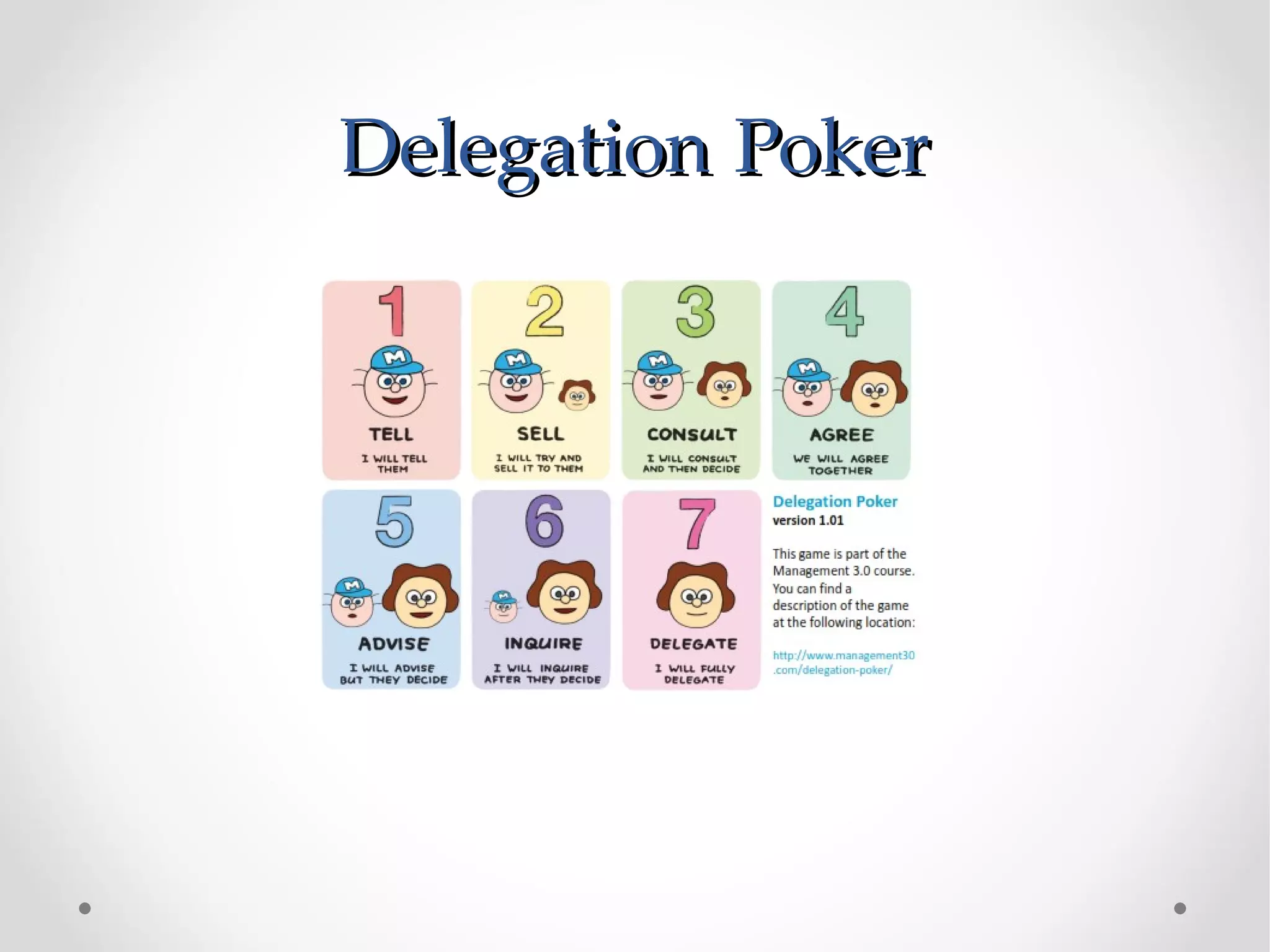 Delegation Poker
 