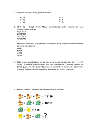 PDF) Computino: um jogo destinado à aprendizagem de Números Binários para  estudantes da educação básica