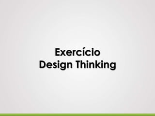 Exercício
Design Thinking
 