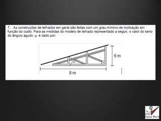 Exercício de trigonometria   3o. ano