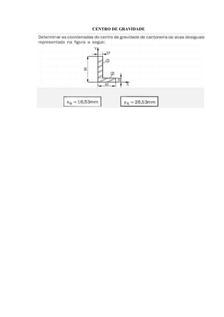 CENTRO DE GRAVIDADE
 