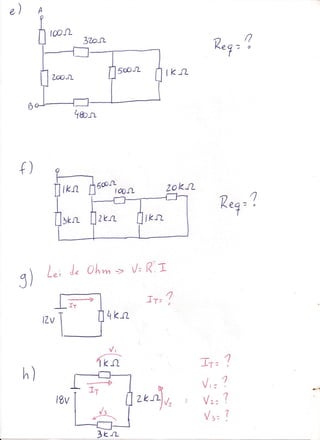 Exercicios   resistores