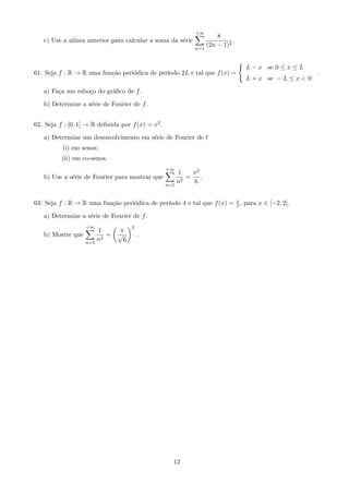 9. Caracterize a inversa das func~oes de 