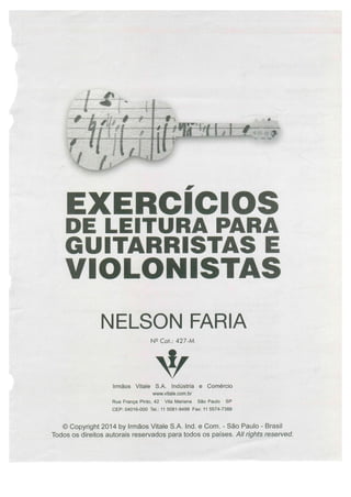 Exercicios de leitura para guitarra e violão