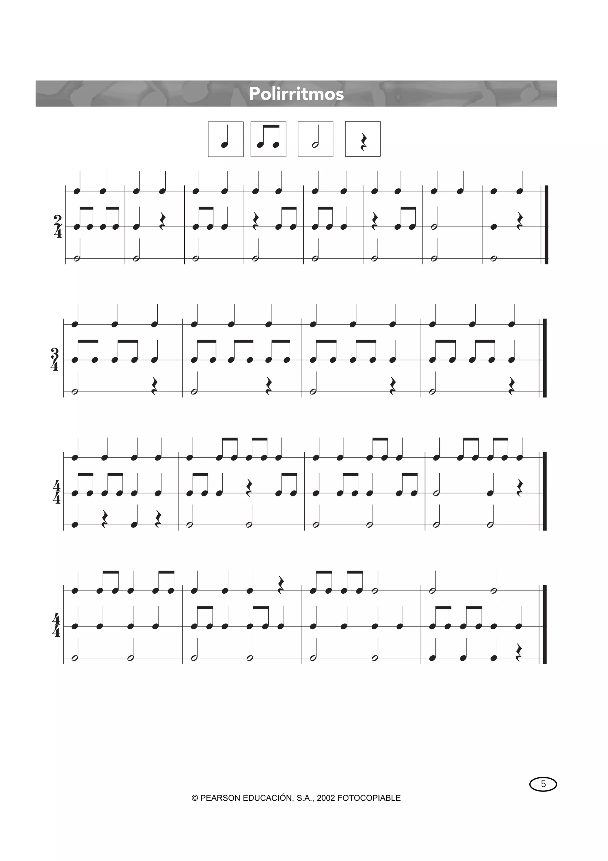 Exercicios ritmicos e melodicos | PDF