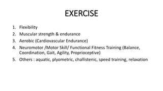 exercise.ppt | Physical Therapy | Wellness
