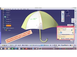 Lesson- 3 - Surface design-umbrella design-help files ppt | PPTX