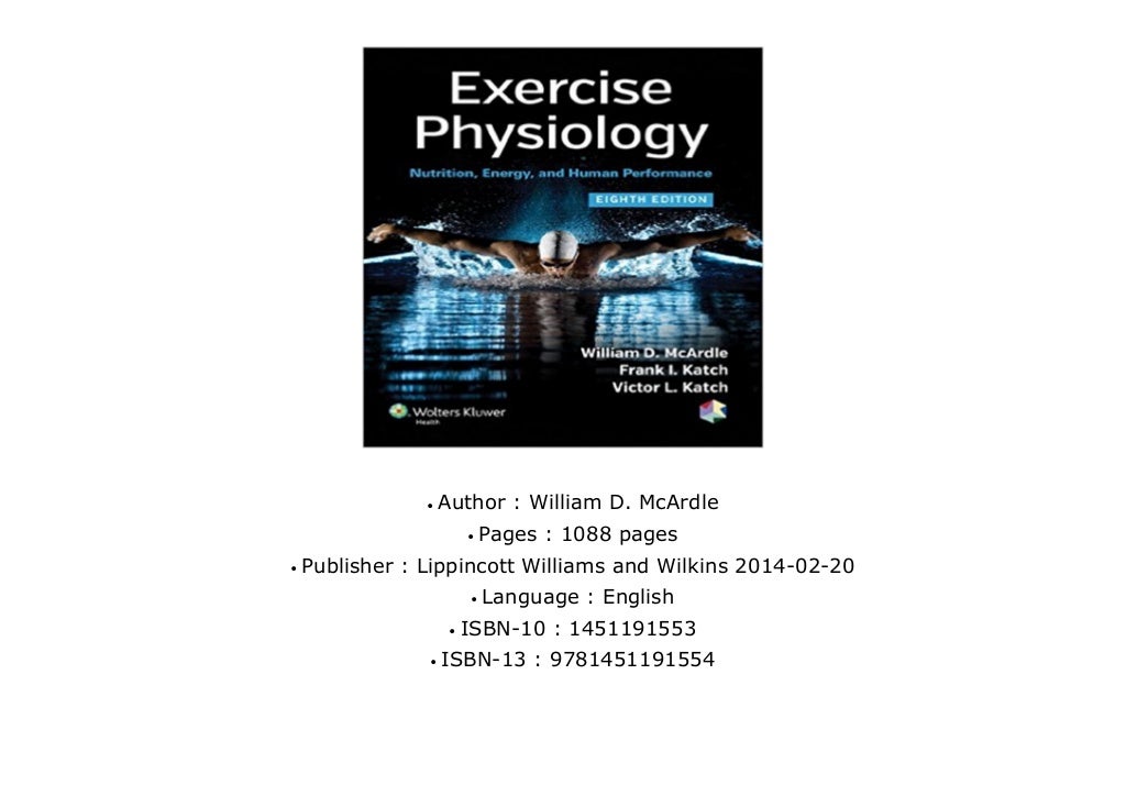 Exercise Physiology Nutrition, Energy, and Human