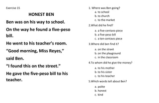 Honest Ben- Fun Reading Exercise 15.docx