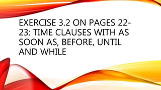 Exercise 3.2 on pages 22 23 answer key | PPTX
