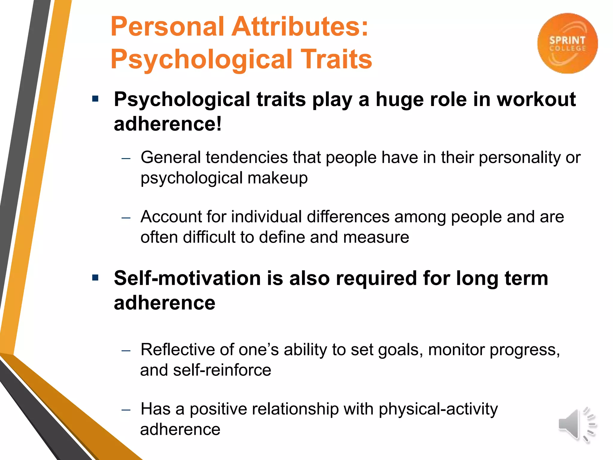 Long-term Exercise Adherence Is Associated With Which Type Of Motivation Exercise Adherence and Motivation | PPT