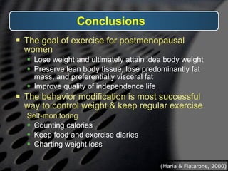 Exercise affects body composition | PPT