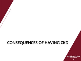 CONSEQUENCES OF HAVING CKD
 