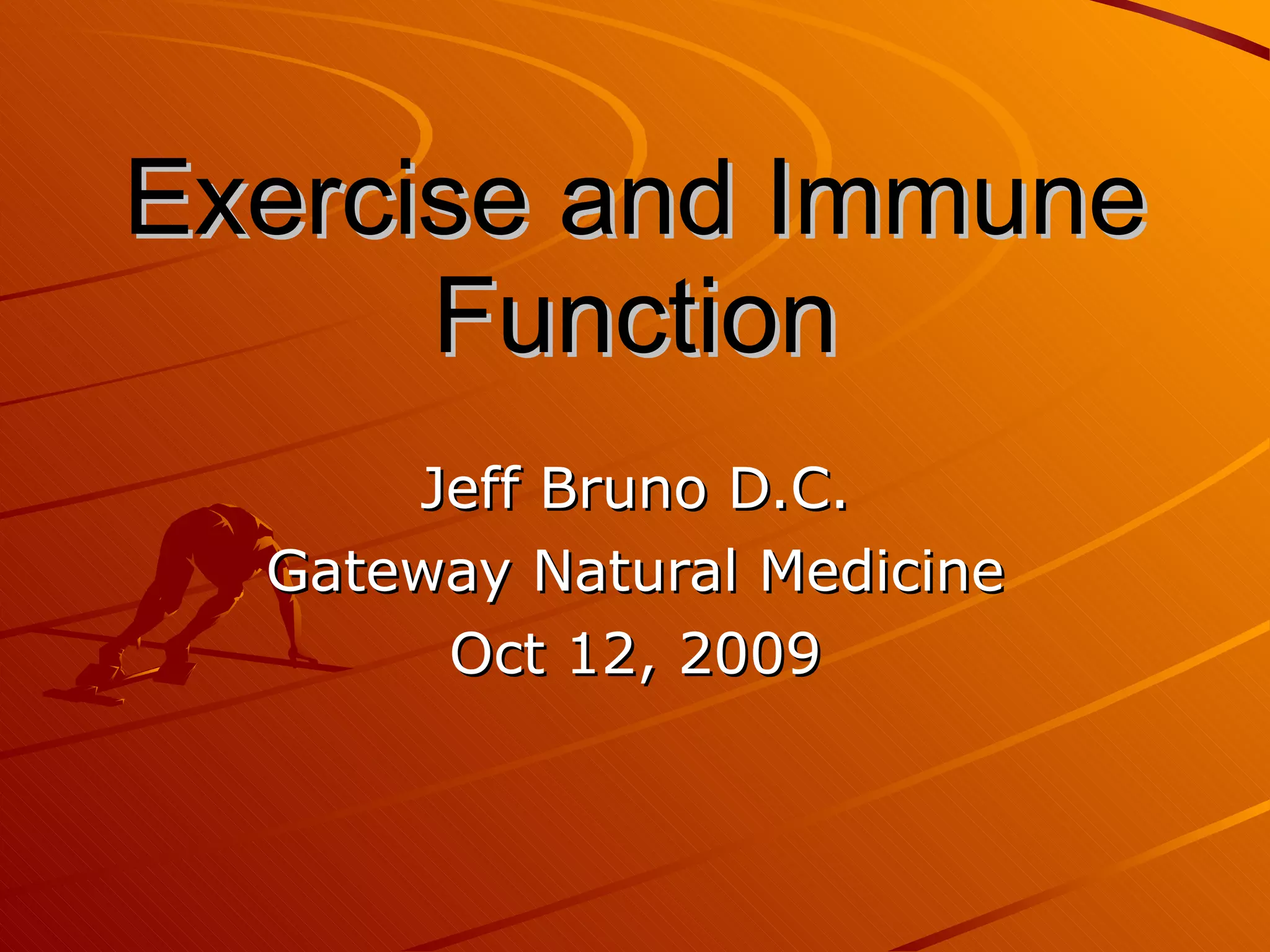 Exercise And Immune Function | PPT | Endocrine and Metabolic Diseases ...