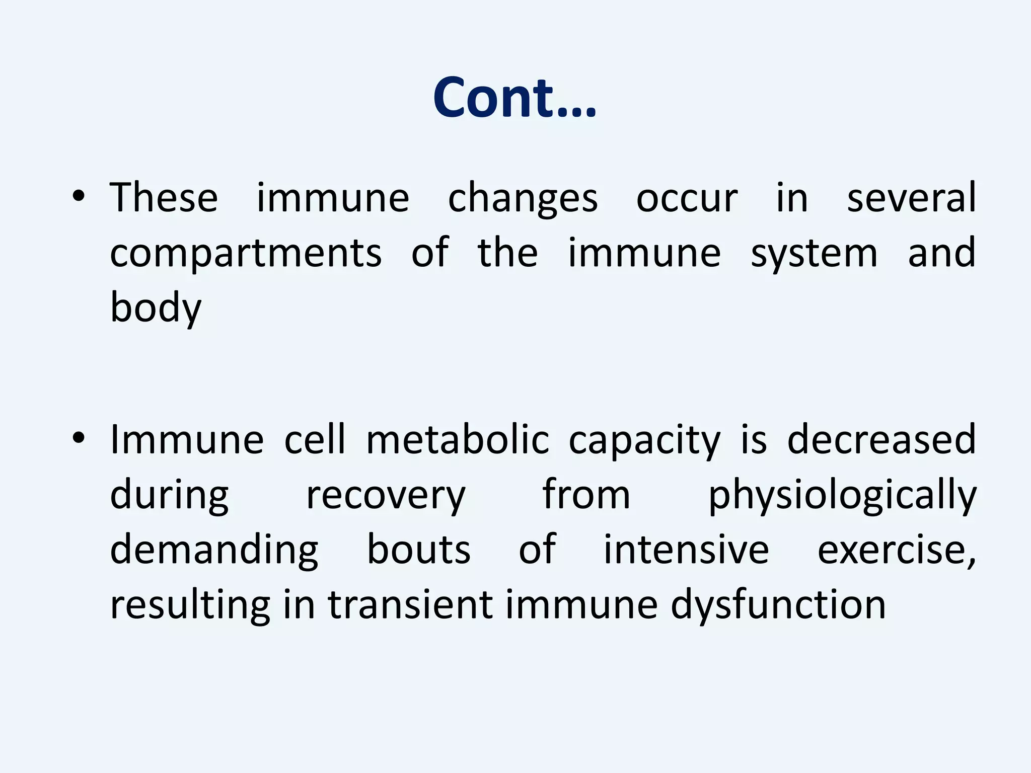 Exercise and immuniy | PPTX