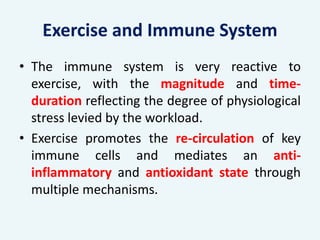 Exercise and immuniy | PPTX