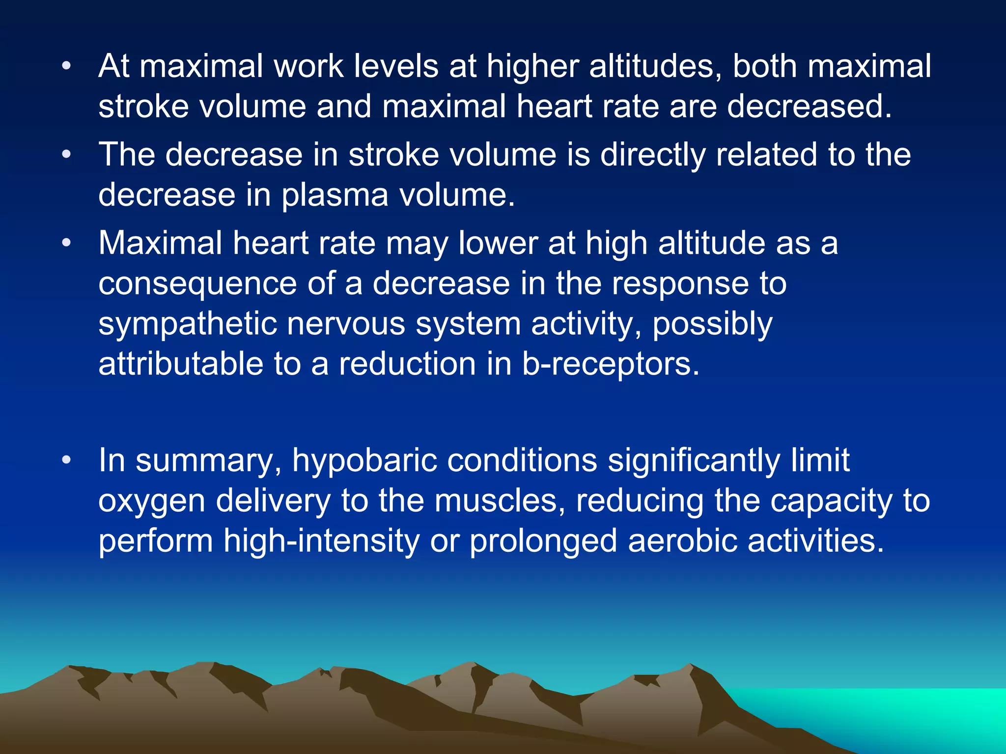 Exercise at altitude | PPTX | Lung and Respiratory Health | Diseases ...
