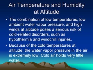 Exercise at altitude