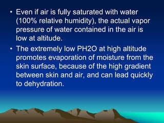 Exercise at altitude