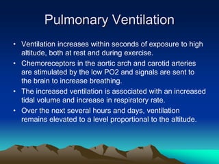 Exercise at altitude