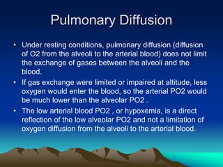 Exercise at altitude