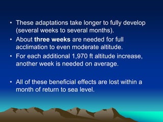 Exercise at altitude