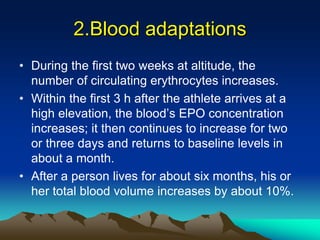 Exercise at altitude