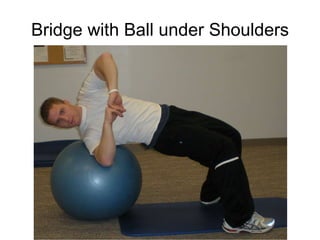 Bridge with Ball under Shoulders 