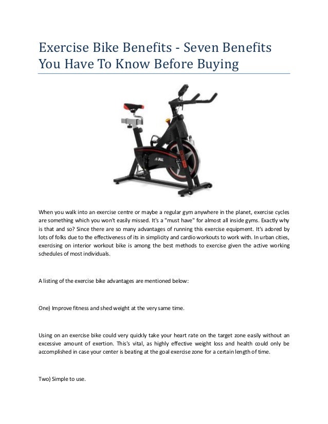 stationary bike target areas