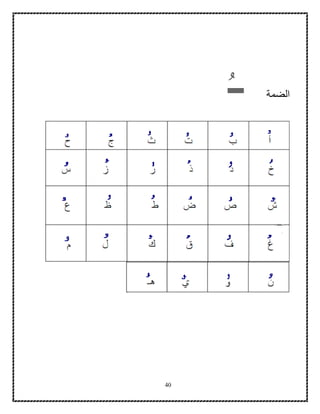 40
‫الضمة‬‫ــ‬
 