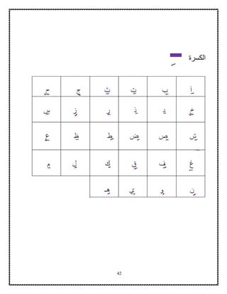 42
‫الكسرة‬‫ــ‬
 