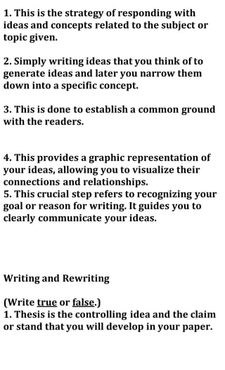 Exercise EAPP 2 group quiz | DOCX