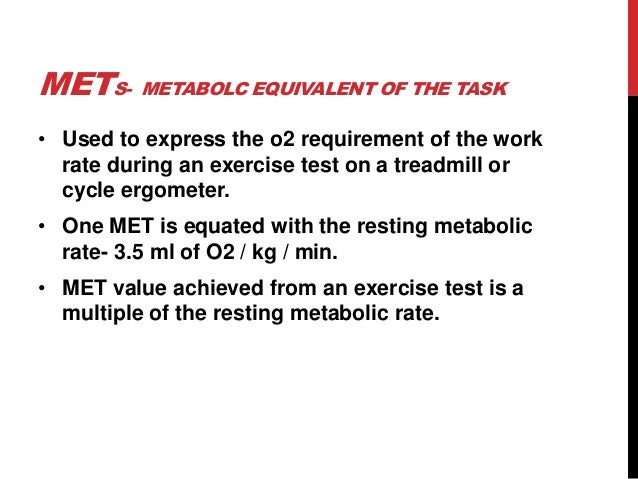 6 1 Met Resting 2 Mets Level Walking 6 1 Met Resting 2 Mets Level Walking
