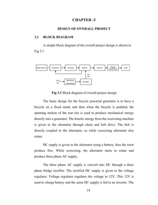 Exercise equipment for electrical energy generation- A Report | PDF