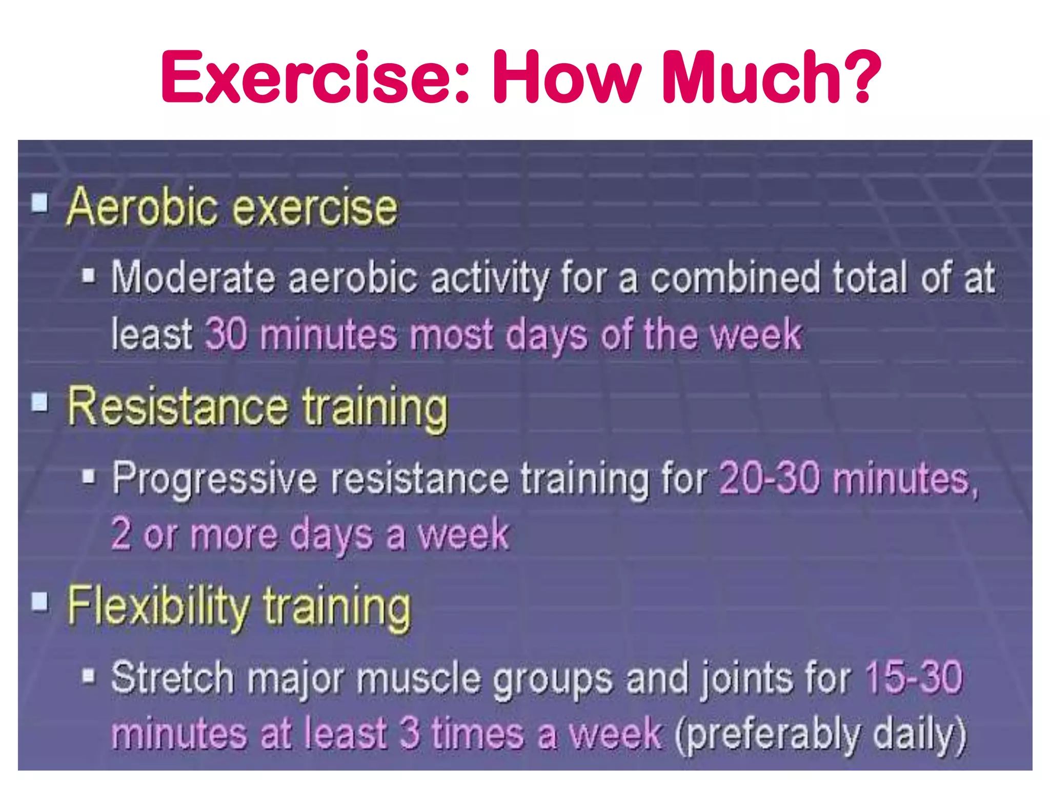 Exercise: How Much?
 