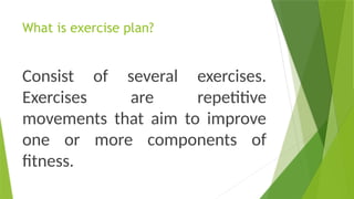 exercise planning tools