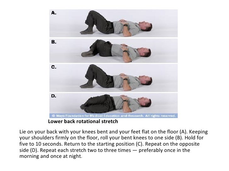 mayo clinic back exercises