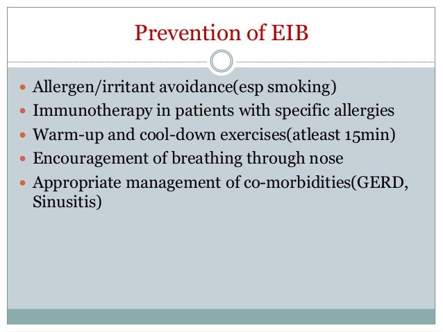 Exercise Induced Asthma