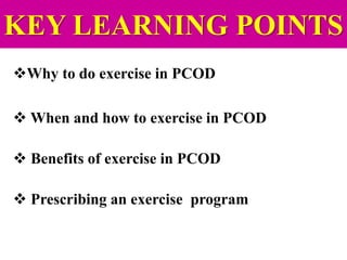 Pcod Exercise Vector EXERCISE Program for PCOD GIRLS(overwt/obese) DR. SHARDA JAIN MS. KOMAL ...