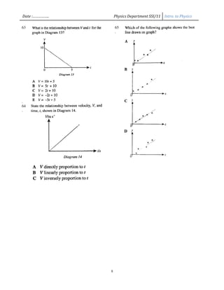 Exercise intro to physics | PDF