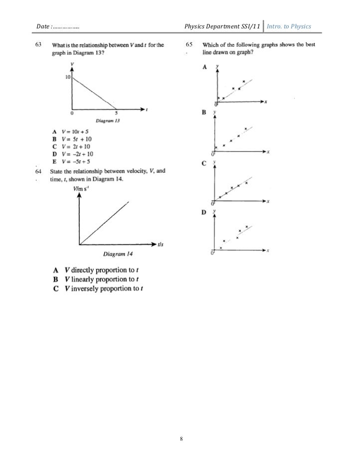 Exercise intro to physics